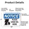 Signmission Place Used Oil Here, 10 in W x Rectangle, Aluminum OS-2PACK-NS-A-710-L-16351 - alternate 2